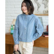 【大きいサイズ】シャンブレーシャツ