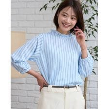 【大きいサイズ】ストライプカットソー