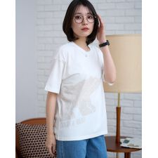ベアプリントTシャツ　[オーガニックコットン100％]