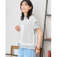 ニットベスト　[洗える・手洗いOK]