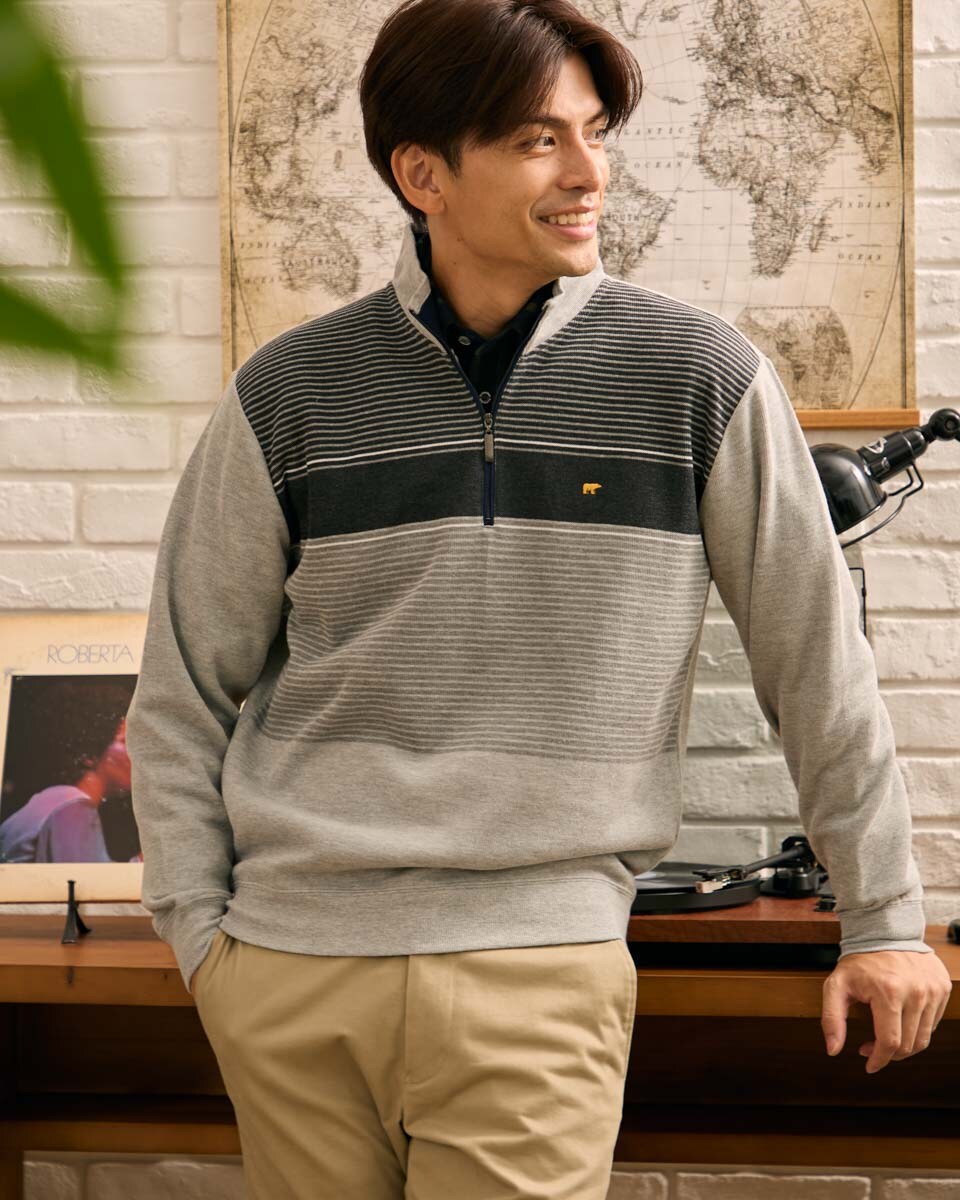 ハーフZIPスウェット | ゴールデンベア(GOLDENBEAR) | マルイウェブ