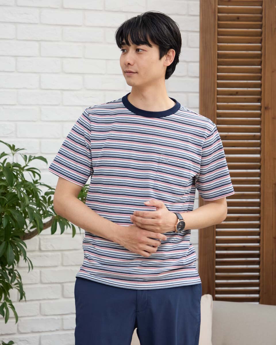 SHELTECH別注 高機能 ボーダーTシャツ | ベーセーストック(B.C