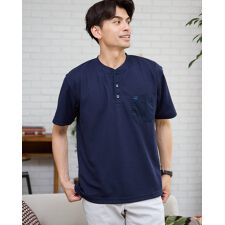 ヘンリーネックTシャツ