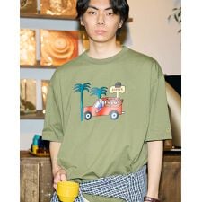 カープリントTシャツ / Saki Morinaga コラボレーション
