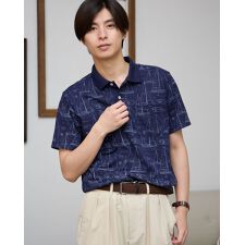 ゴールデンベア(GOLDENBEAR)のプリントポロシャツ