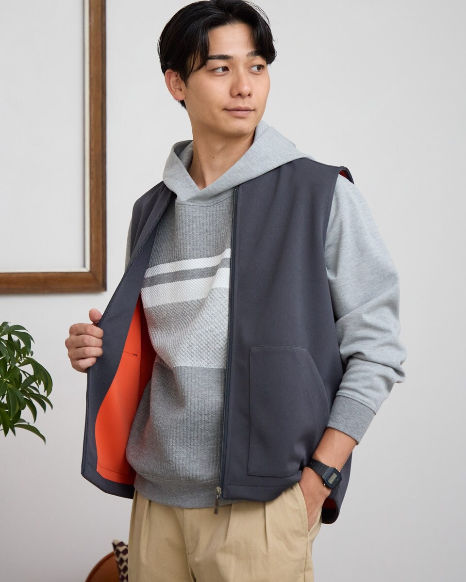 DANTON × BEAMS ／ 別注 ウールモッサ ダウンベスト