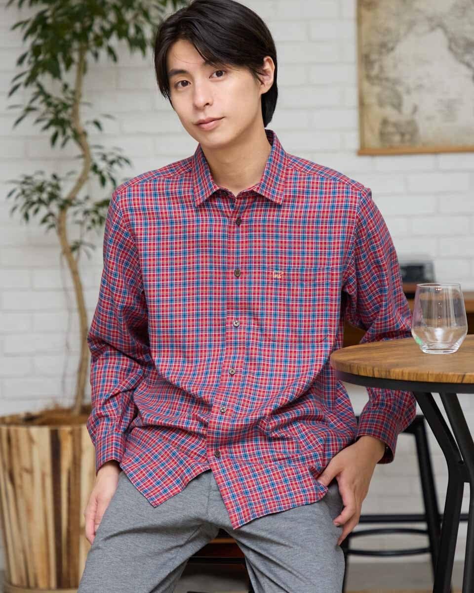 バナベリー 45R ブラウン 7分袖ポロシャツ バナベリー 45R ブラウン 7分袖ポロシャツ バナベリー様専用 45R