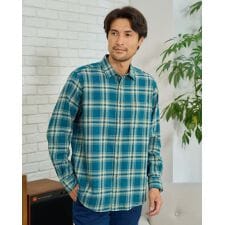 チェックネルシャツ