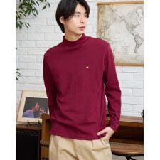 吸湿発熱ハイネック長袖Tシャツ