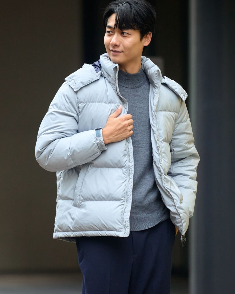 ウーリーヘリンボンミドルダウン | エレメント オブ シンプルライフ