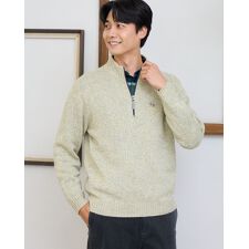 【大きいサイズ】ハーフZIPニット