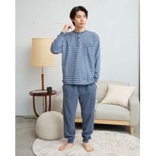 ゴールデンベア(GOLDENBEAR)のボーダー起毛パジャマ