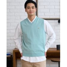 Vネックニットベスト