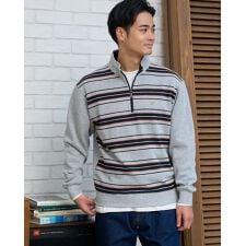 ハーフZIPスウェット