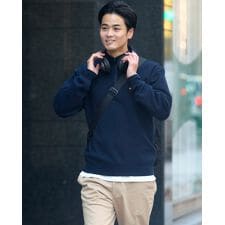 【大きいサイズ】ハーフZIPスウェット