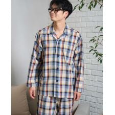 チェック柄ツイルテーラーパジャマ
