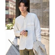 バンドカラーシャツ