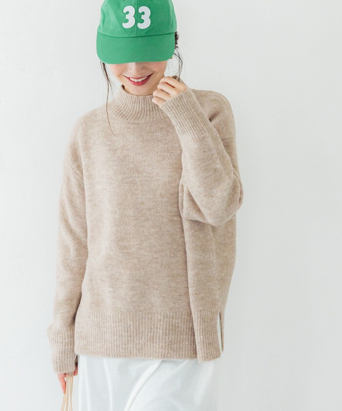 販売認定店 コッキ KHOKI 20AW ネップ オーバーダイ ウール ニット