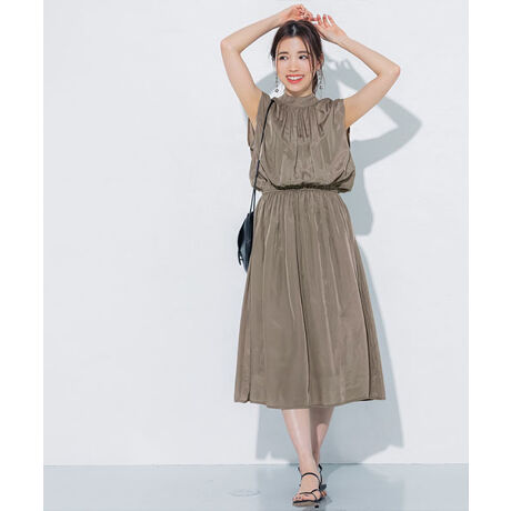 ヴィンテージサテン バックリボンワンピース 全4色 コカ Coca 26 13 ファッション通販 マルイウェブチャネル