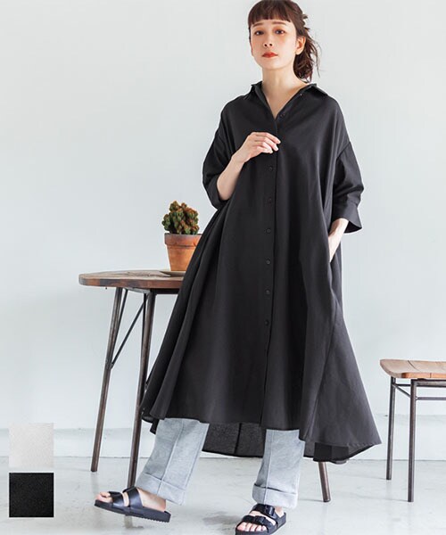 オックスシャツ ボリュームワンピース 全2色 | コカ(coca) | マルイ