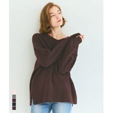 コカ(coca)の【新色登場】ふあふあヤク風Vネックプルオーバーニット 全10色