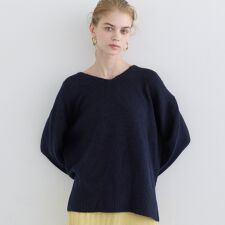 コカ(coca)の【新色登場】ふあふあヤク風Vネックプルオーバーニット 全10色