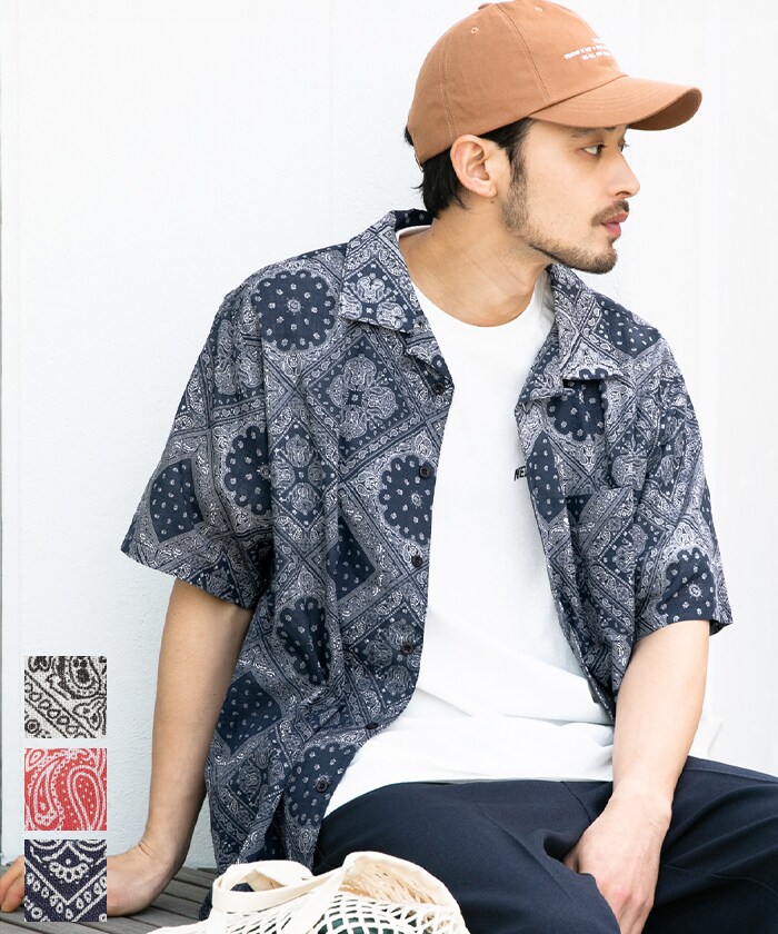 メンズ】バンダナ柄 アロハシャツ 全3色 | コカ(coca) | マルイウェブ