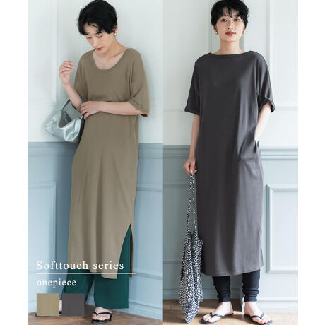 前後2way スリットワンピース 全2色 コカ Coca 36 07 ファッション通販 マルイウェブチャネル