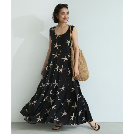 前後2way ヒトデ柄 ワンピース コカ Coca 26 13 ファッション通販 マルイウェブチャネル