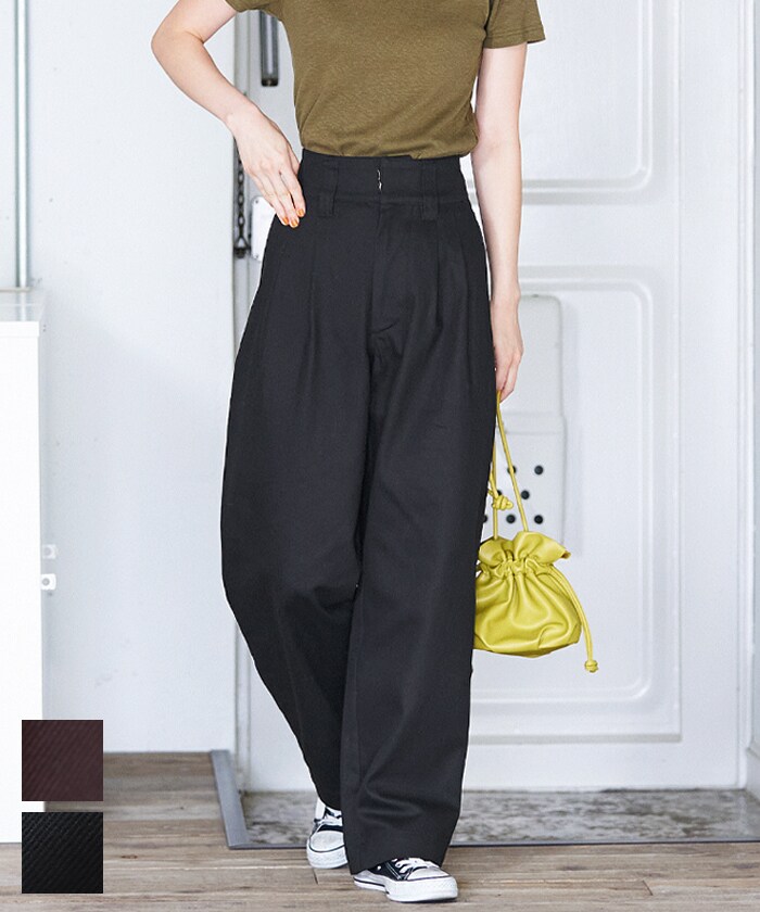 【新品】&エルシー　ツイルタックパンツ 楽天市場】≪特別price≫2タックツイルパンツ ☆ パンツ ツイル