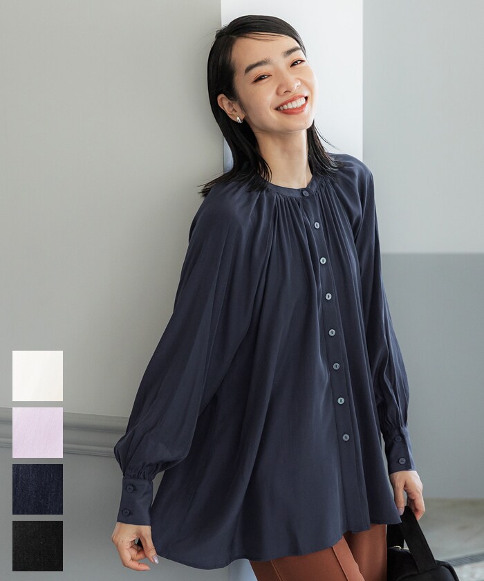 オンも頼れる！】サテン フレアブラウス 全4色 | コカ(coca) | マルイ
