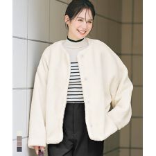 コカ(coca)のウォッシャブル ボアブルゾン 全4色