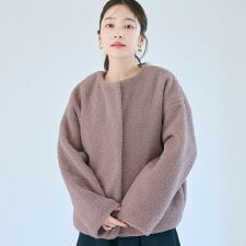 コカ(coca)のウォッシャブル ボアブルゾン 全4色