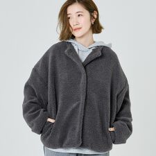 コカ(coca)のウォッシャブル ボアブルゾン 全4色