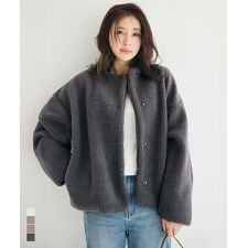 コカ(coca)のウォッシャブル ボアブルゾン 全4色