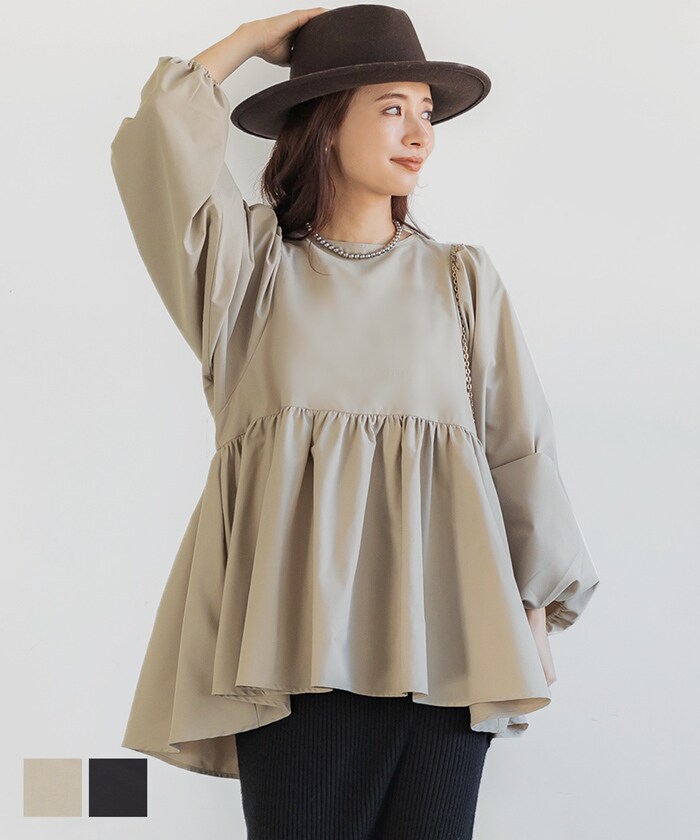 ギャザー チュニック ブラウス 全2色 | コカ(coca) | マルイウェブチャネル