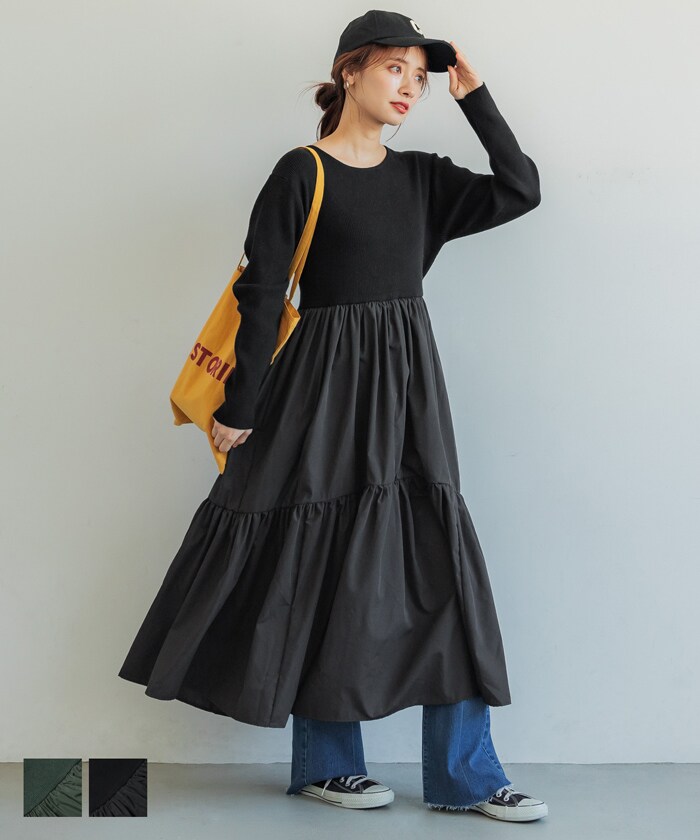 ドッキング ニットワンピース 全2色 | コカ(coca) | マルイウェブチャネル