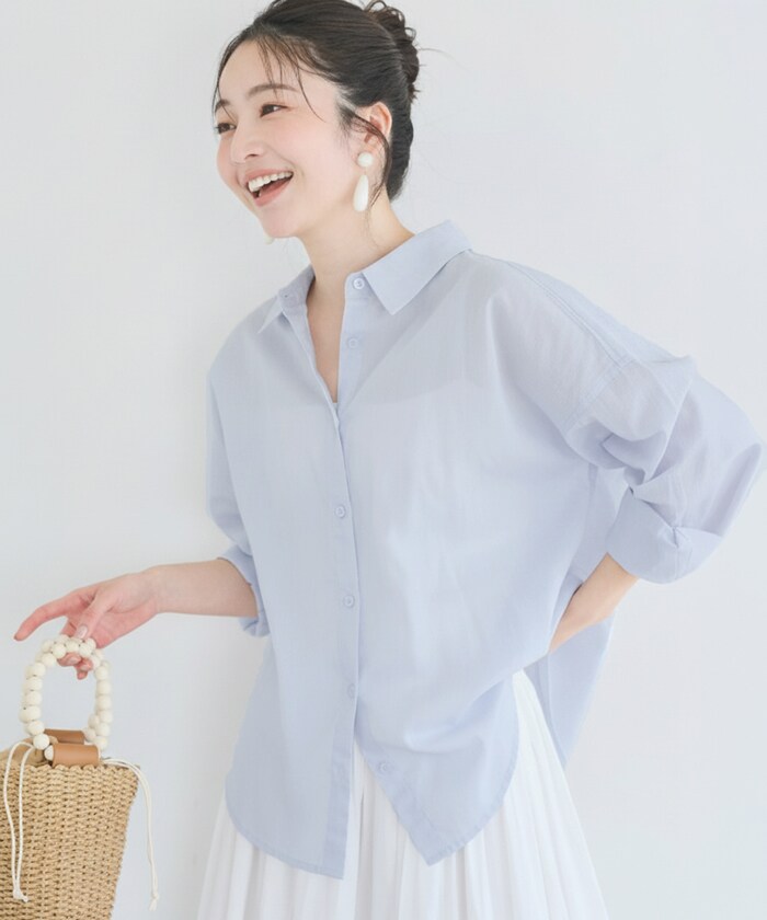 新色登場／ 【西山茉希様着用】ガーゼシャツ 全14色 / 冷房対策 | コカ