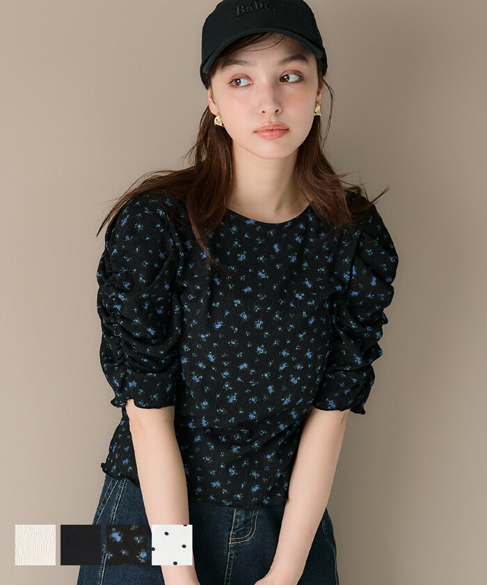 完売商品！大人気！Cottonシャーリングminiトップス ブラック 完売商品！大人気！Cottonシャーリングminiトップス ブラック