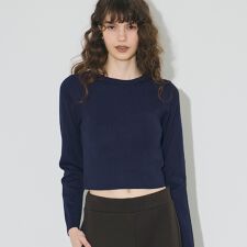 コカ(coca)のクロップドニットトップス 全6色