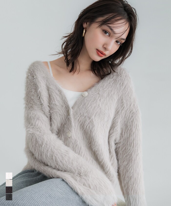 【-mp@】23区　洗える テンセルストレッチ Vネック カーディガン 洗える】テンセルストレッチ Vネック カーディガン / 23区