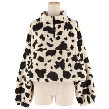 コカ(coca)の【新色登場】ボアハーフジップブルゾン 全5色