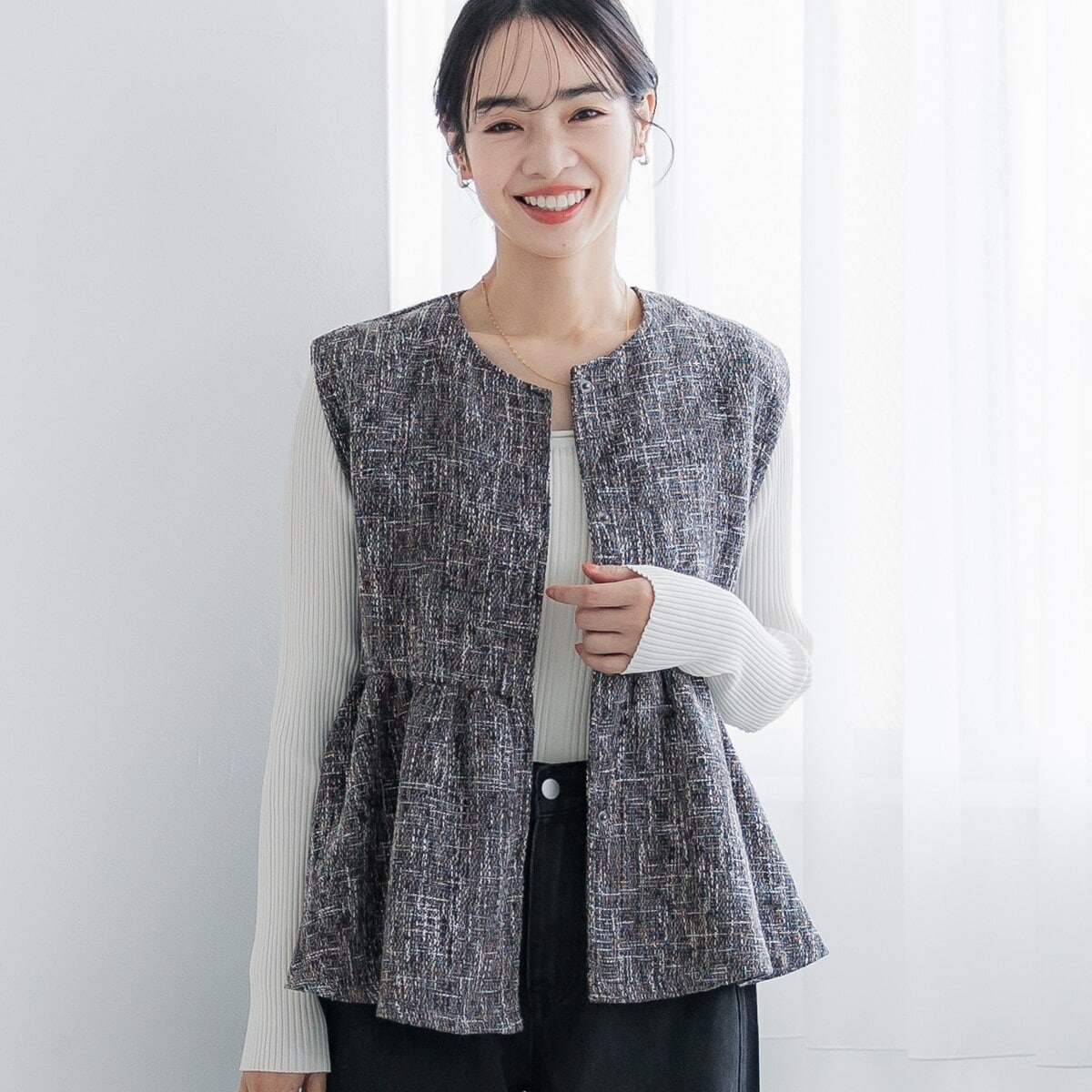 専用★タグ付き 未使用品 Eimele Law ブラック ジレ セレモニー卒業式 専用☆タグ付き 未使用品 Eimele Law ブラック ジレ セレモニー