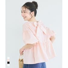新色登場／ パリフワバックリボンブラウス 全4色 | コカ(coca 