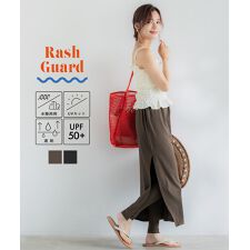 コカ(coca)の【UVカット】水陸両用ラッシュガードレギンスセットスカート 全2色