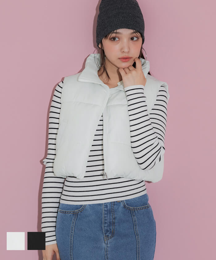 ショート丈 中綿ベスト 全2色 | コカ(coca) | マルイウェブチャネル