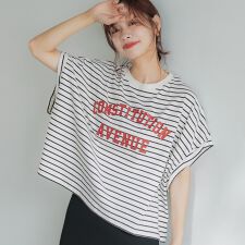 コカ(coca)のレギュラーウェイトロールアップロゴTシャツ 全4色