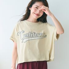 コカ(coca)のレギュラーウェイトロールアップロゴTシャツ 全4色