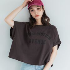 コカ(coca)のレギュラーウェイトロールアップロゴTシャツ 全4色