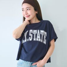 コカ(coca)のレギュラーウェイトロールアップロゴTシャツ 全4色